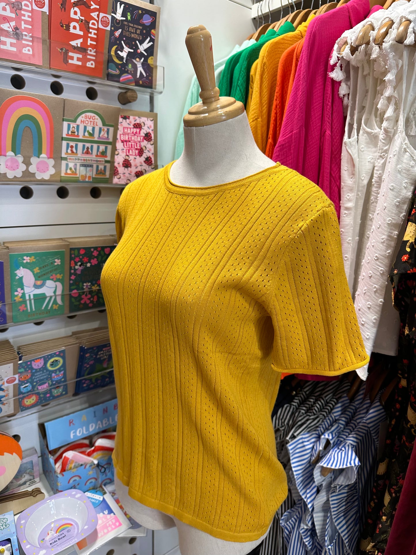 Grace Pointelle Knit Tee (5 colours available)