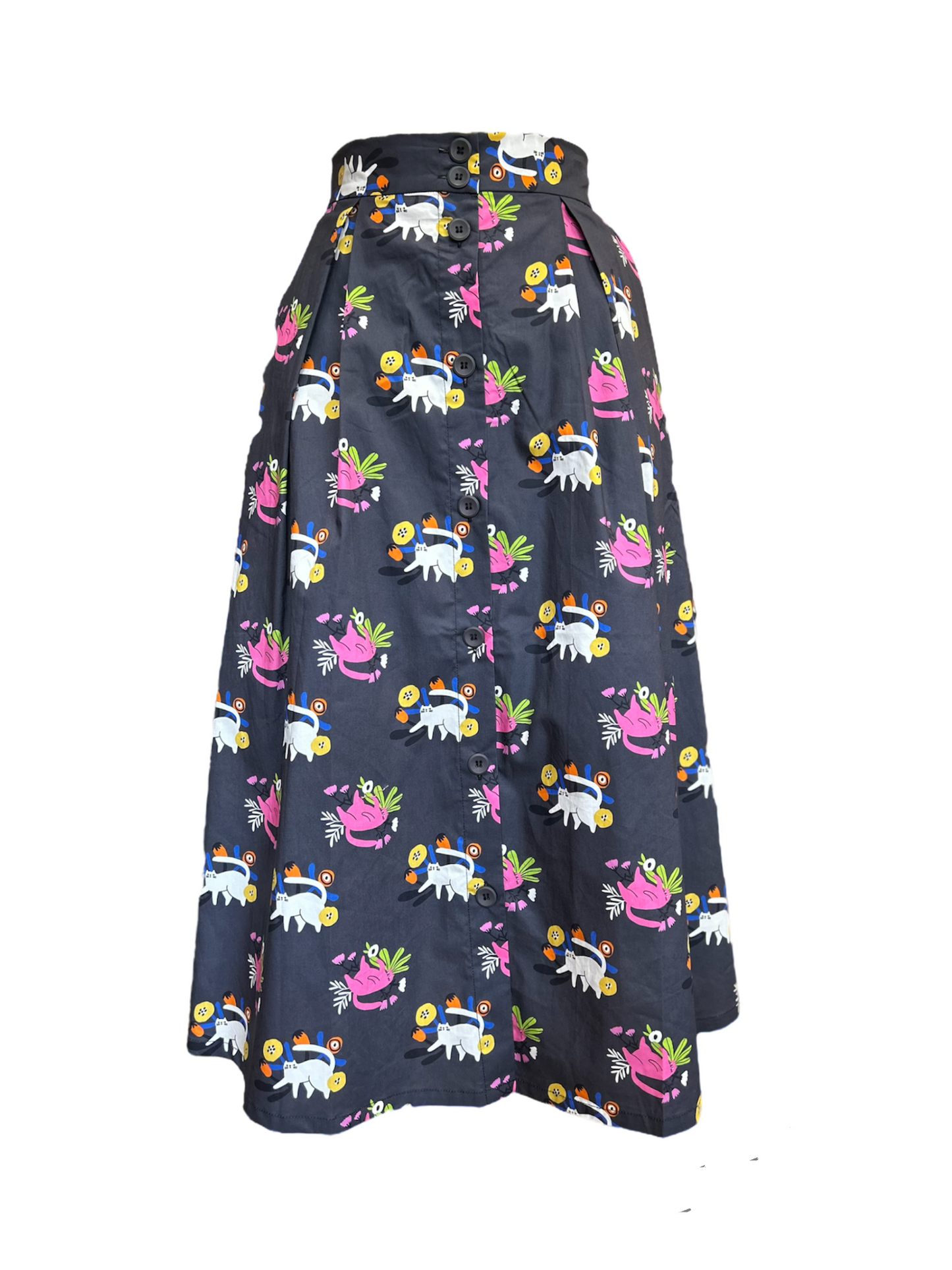 Ashley Skirt- cat & flower