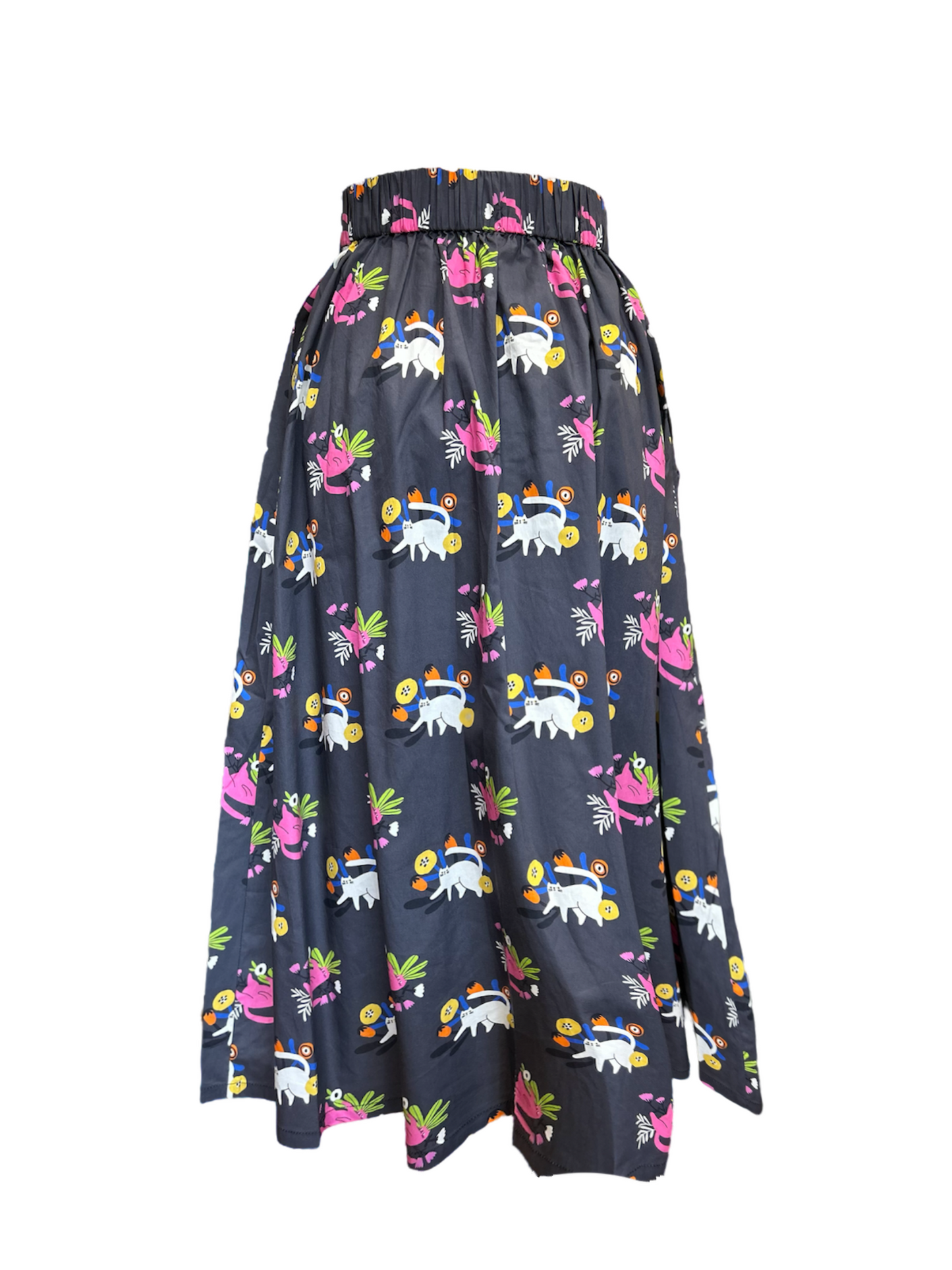 Ashley Skirt- cat & flower