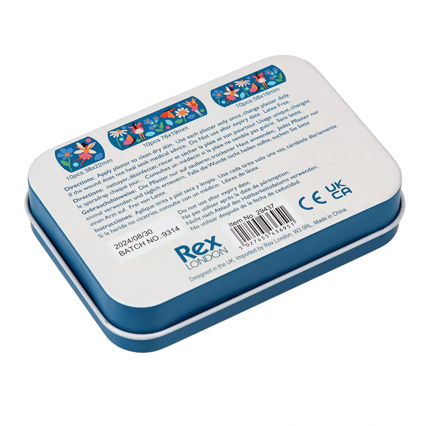 REX Child Plasters Tin -fairies (30 packs)