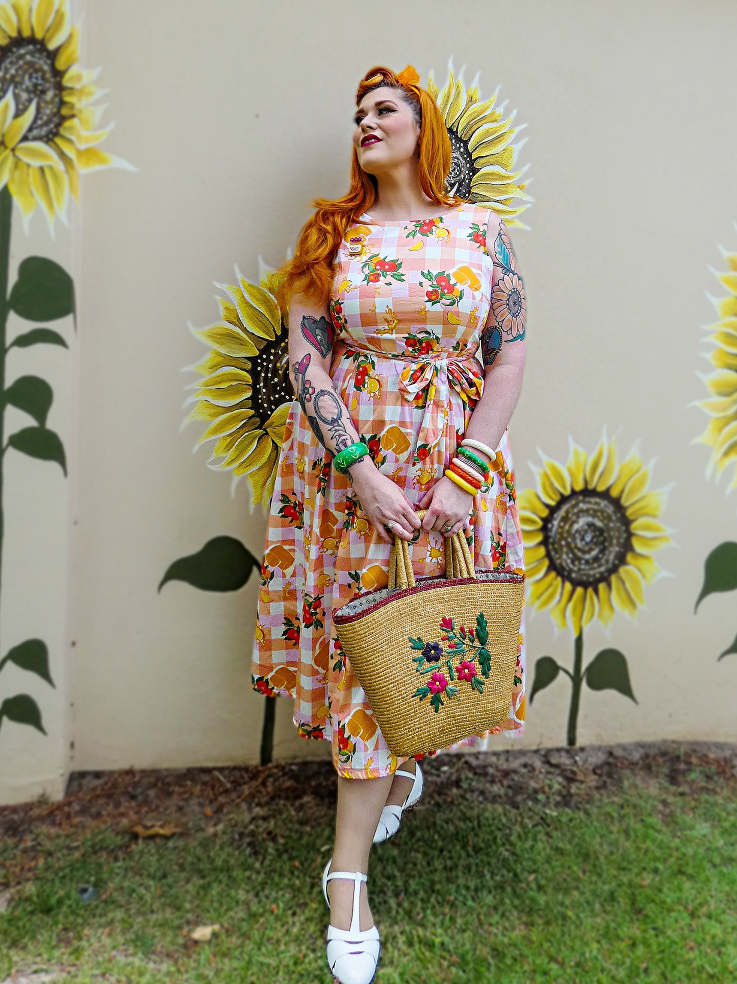 Lucy Dress - Orange Juice (size runs larger please size down)