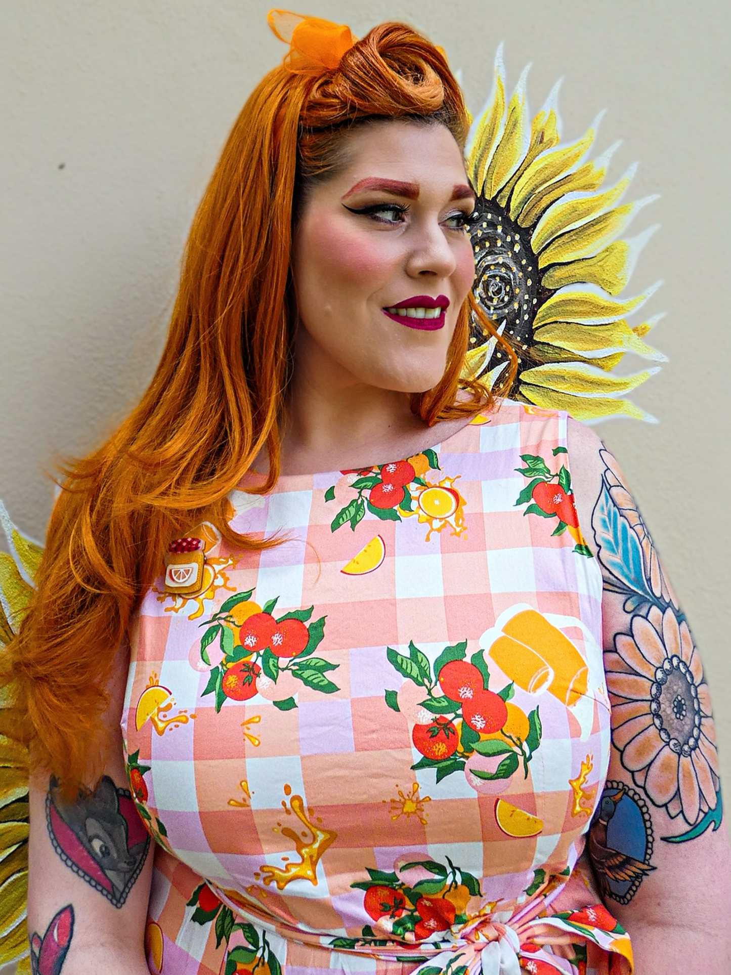 Lucy Dress - Orange Juice (size runs larger please size down)
