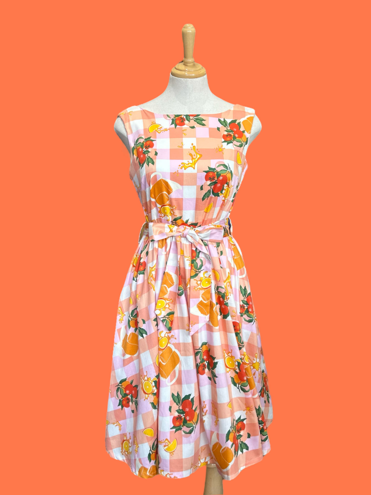 Spring Blooming Dress - Orange Juice