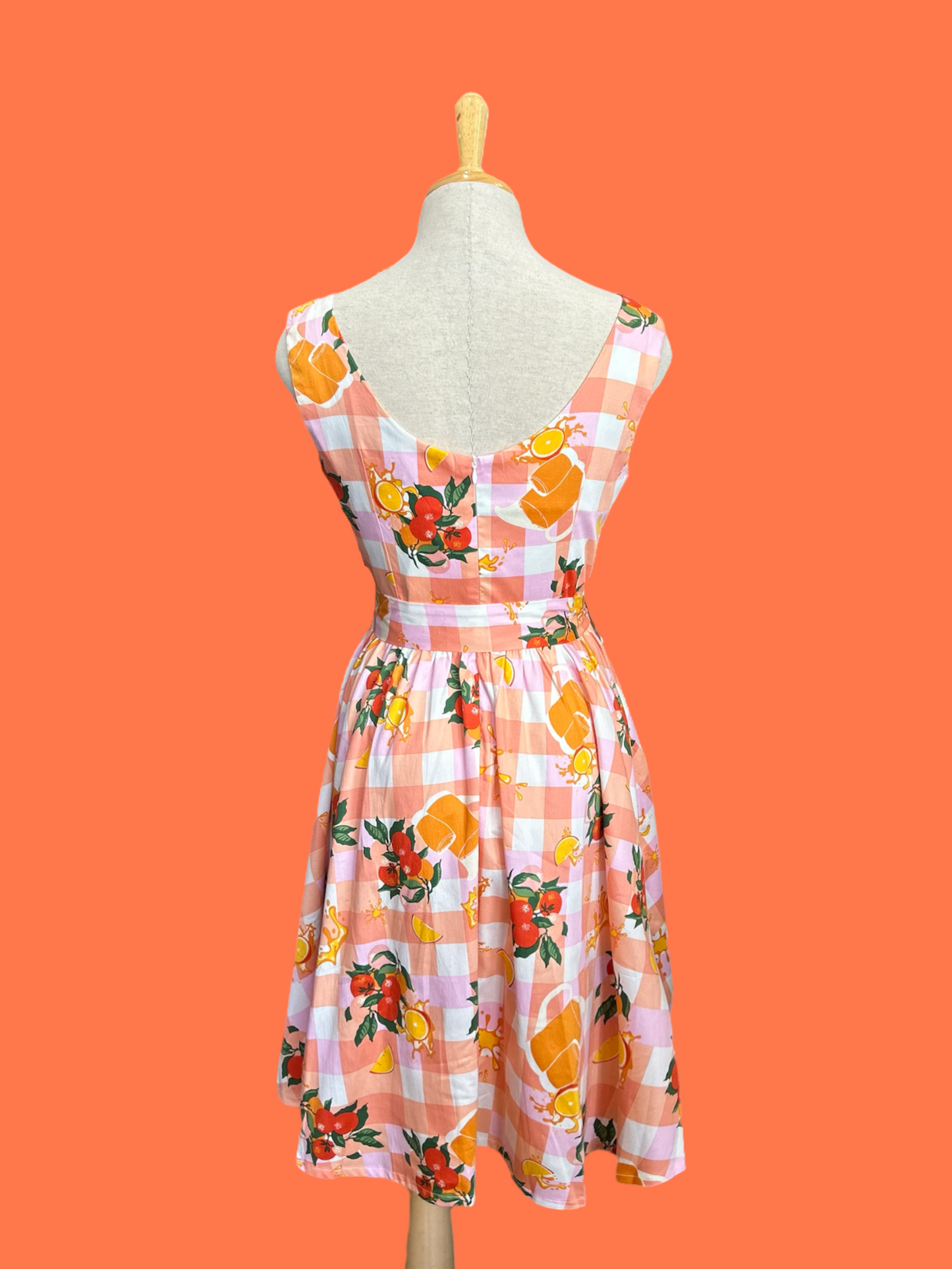 Spring Blooming Dress - Orange Juice