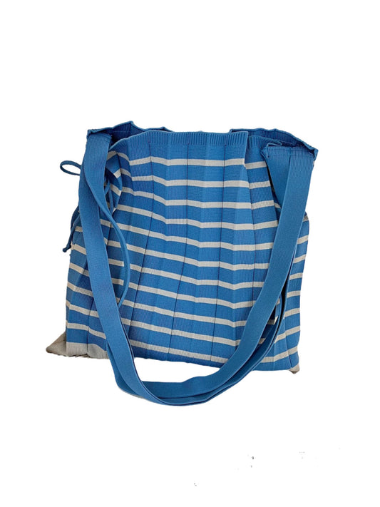 Striped Knit tote bag