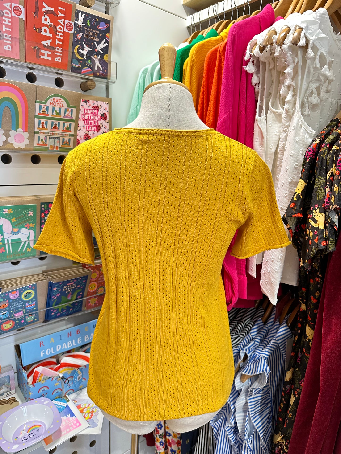 Grace Pointelle Knit Tee (5 colours available)