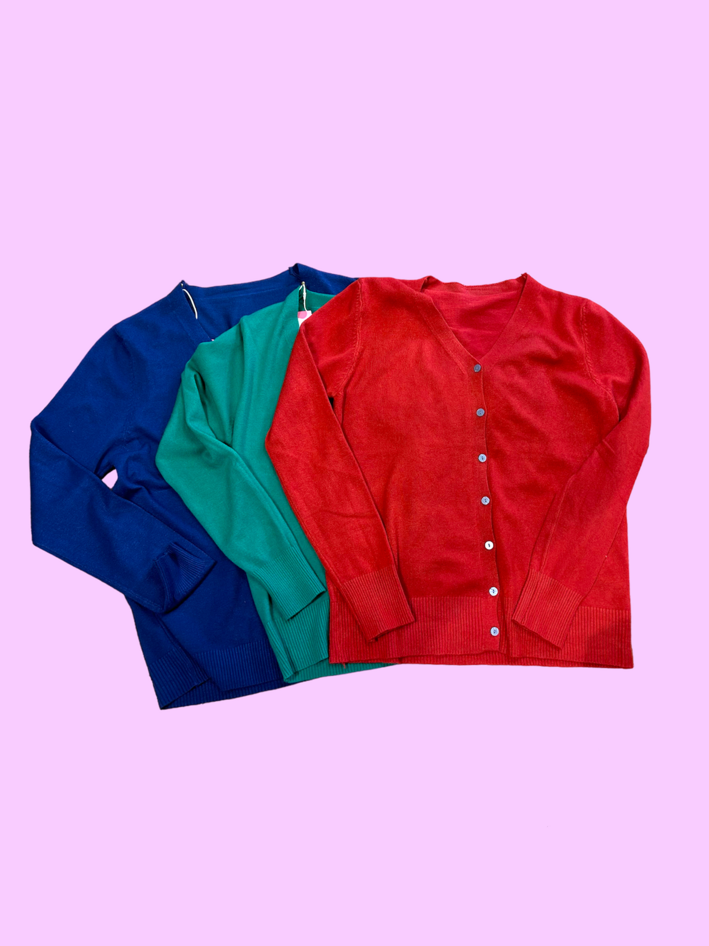 Essential V Neck Cardigan (6 Colours Available)