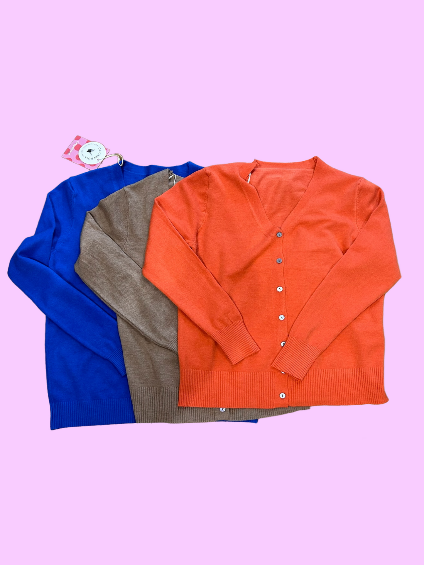 Essential V Neck Cardigan (6 Colours Available)