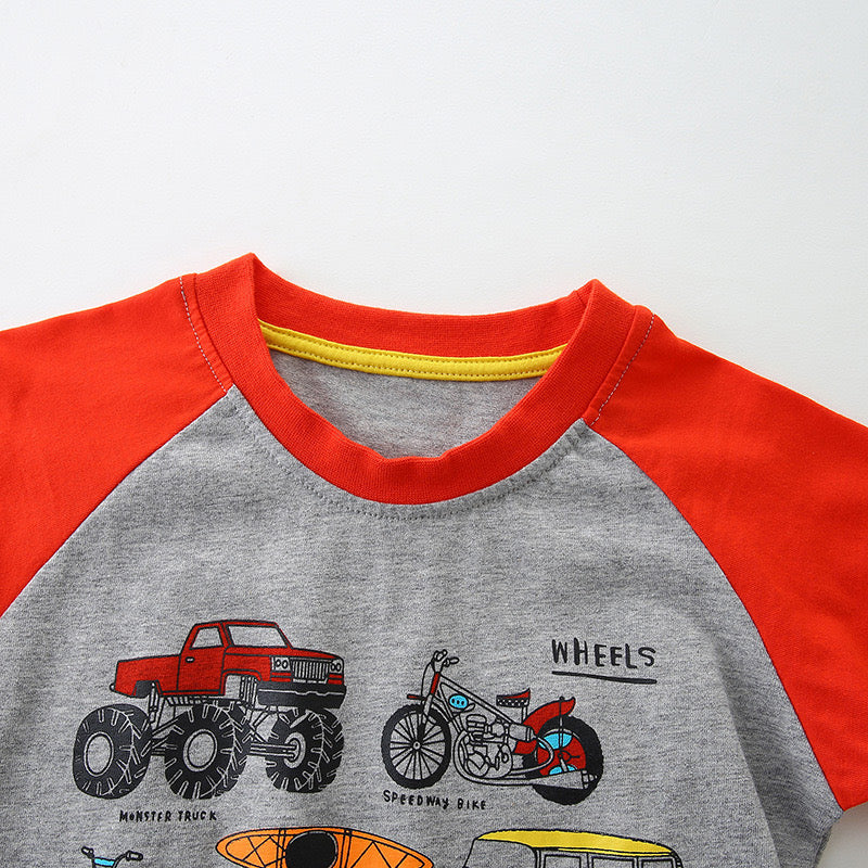 Wheels kids tee