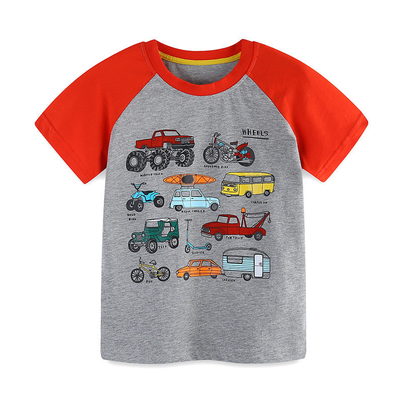 Wheels kids tee