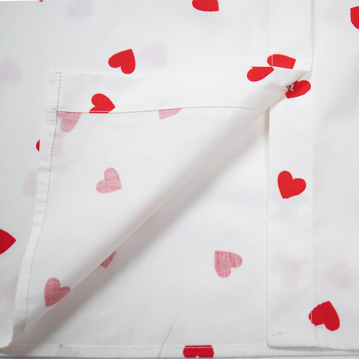 Heart Print Big Peter Pan Collar shirt