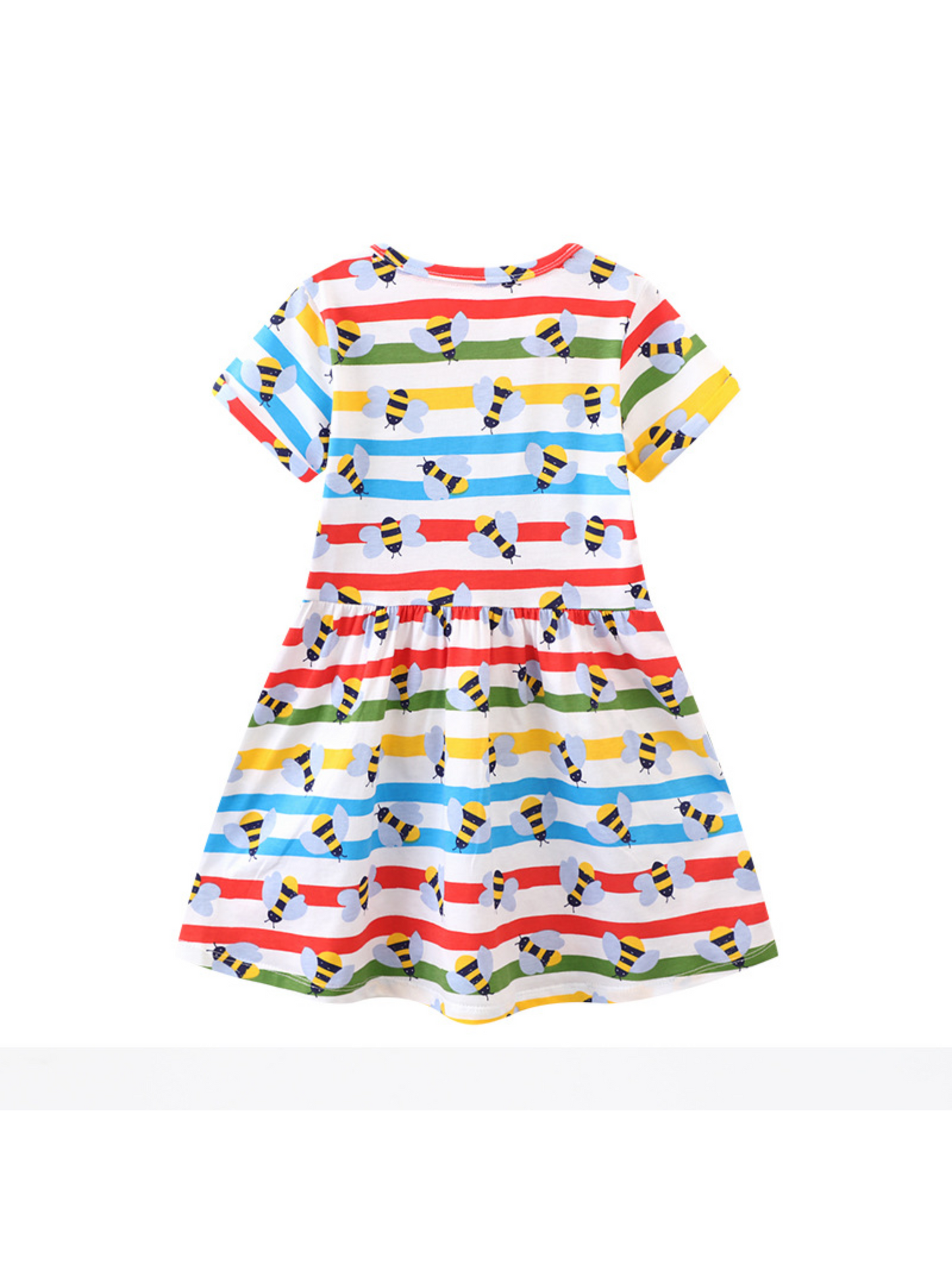 Rainbow striped Bees Dress