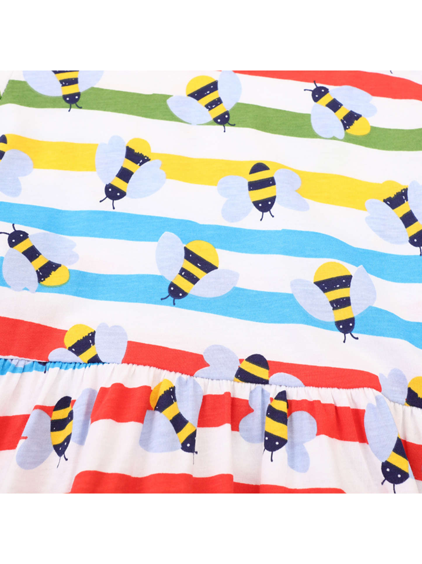 Rainbow striped Bees Dress