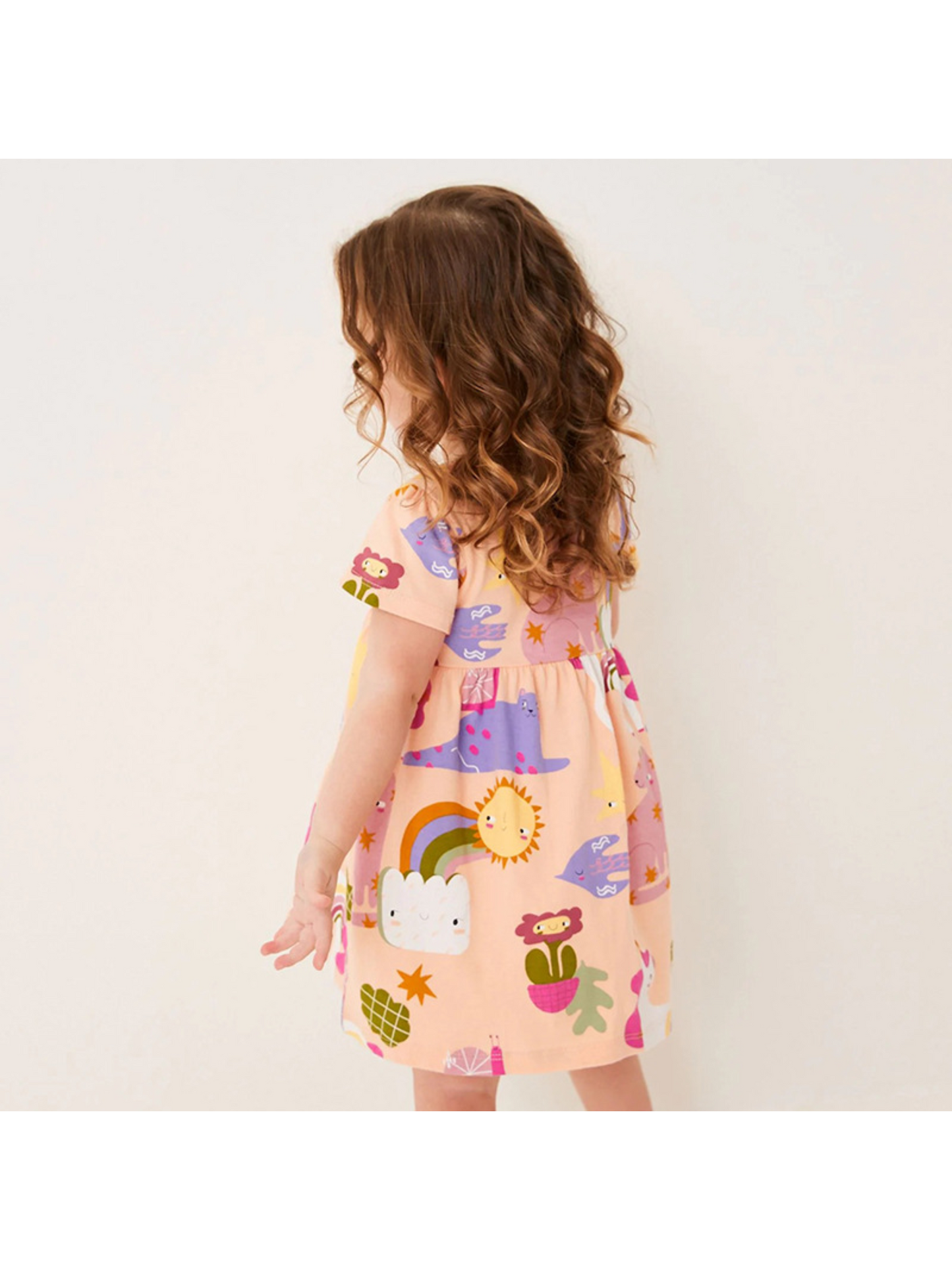 Sunny Unicorn and Cat Dress