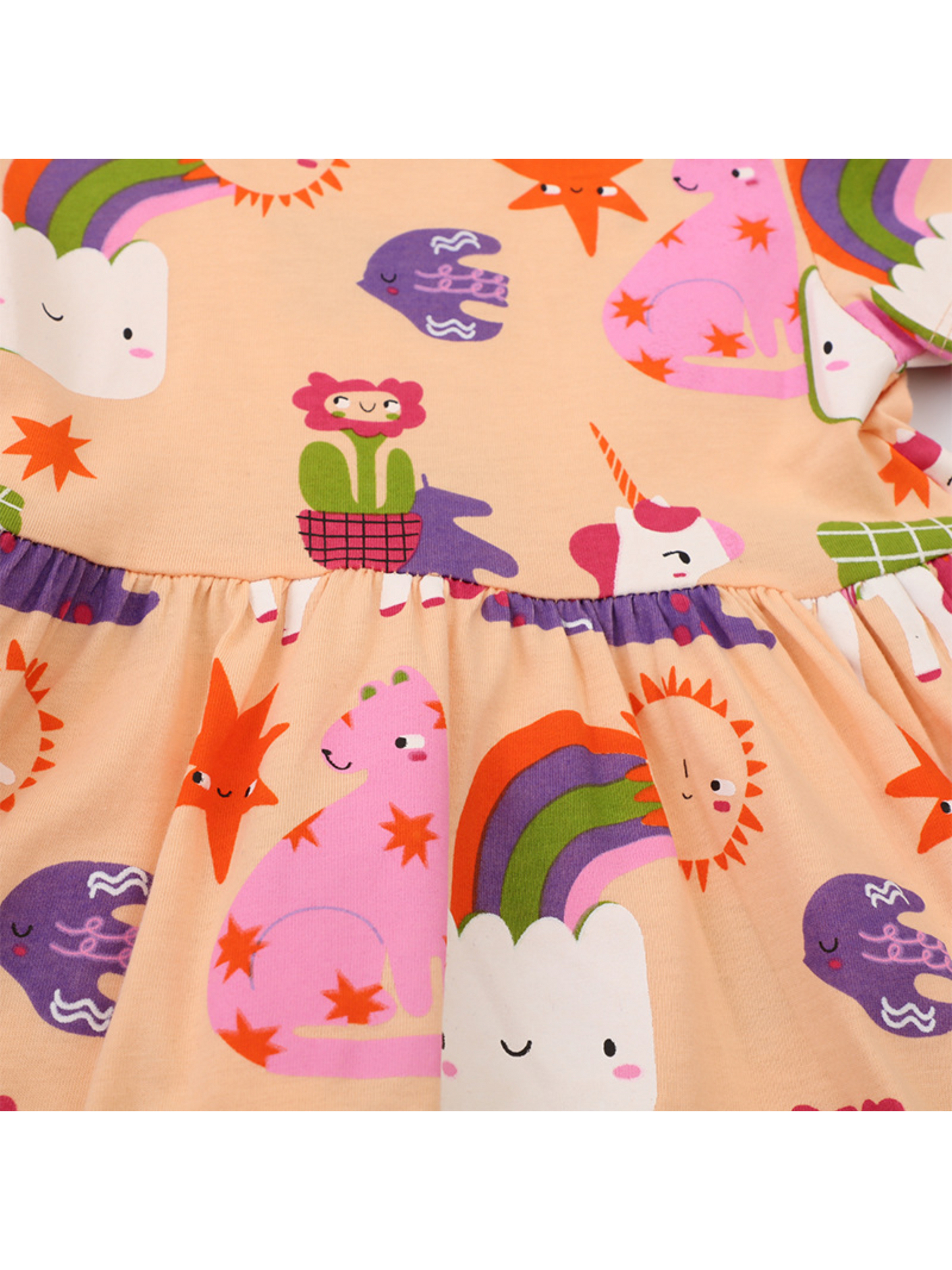 Sunny Unicorn and Cat Dress