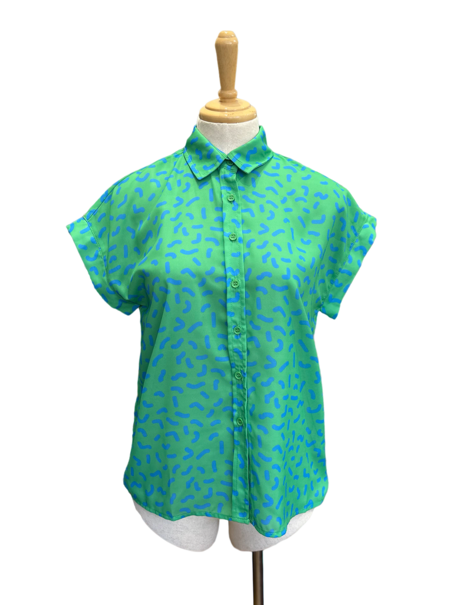 Fun Squiggles Top - Green
