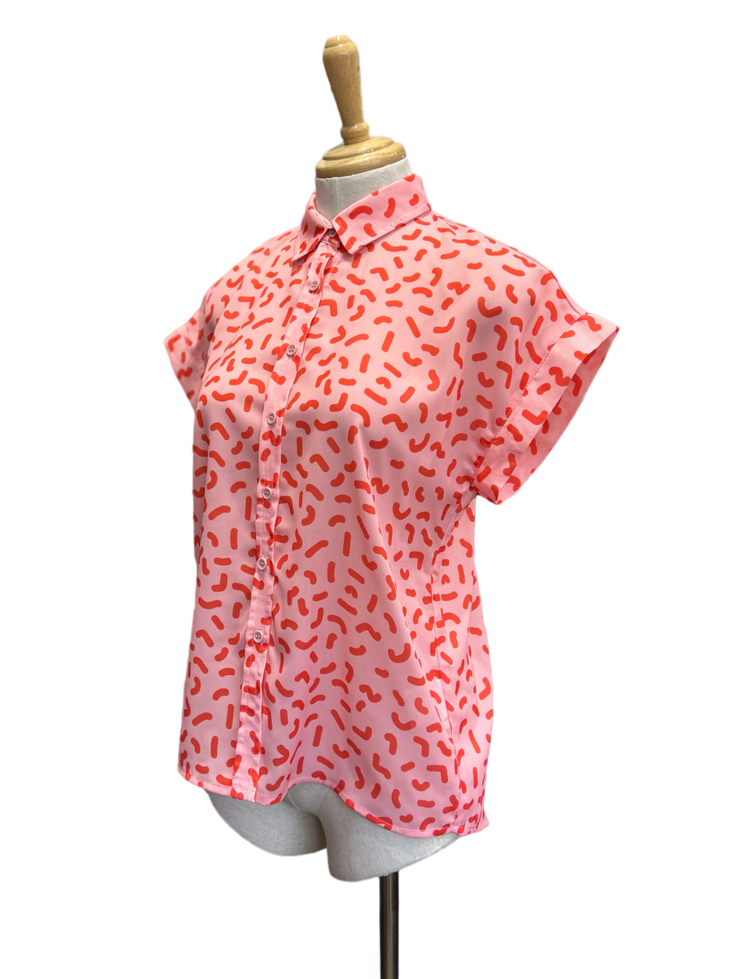 Fun Squiggles Top - Pink