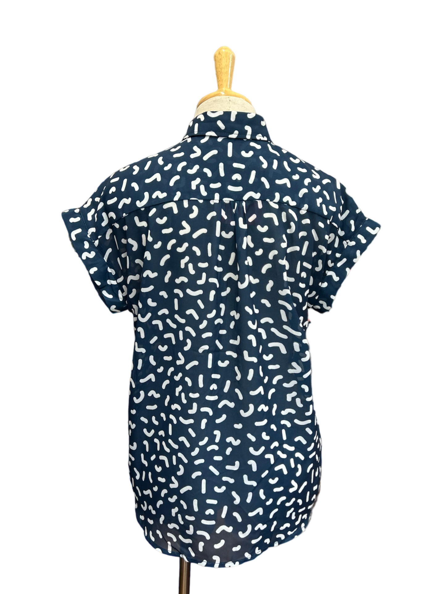 Fun Squiggles Top - Navy