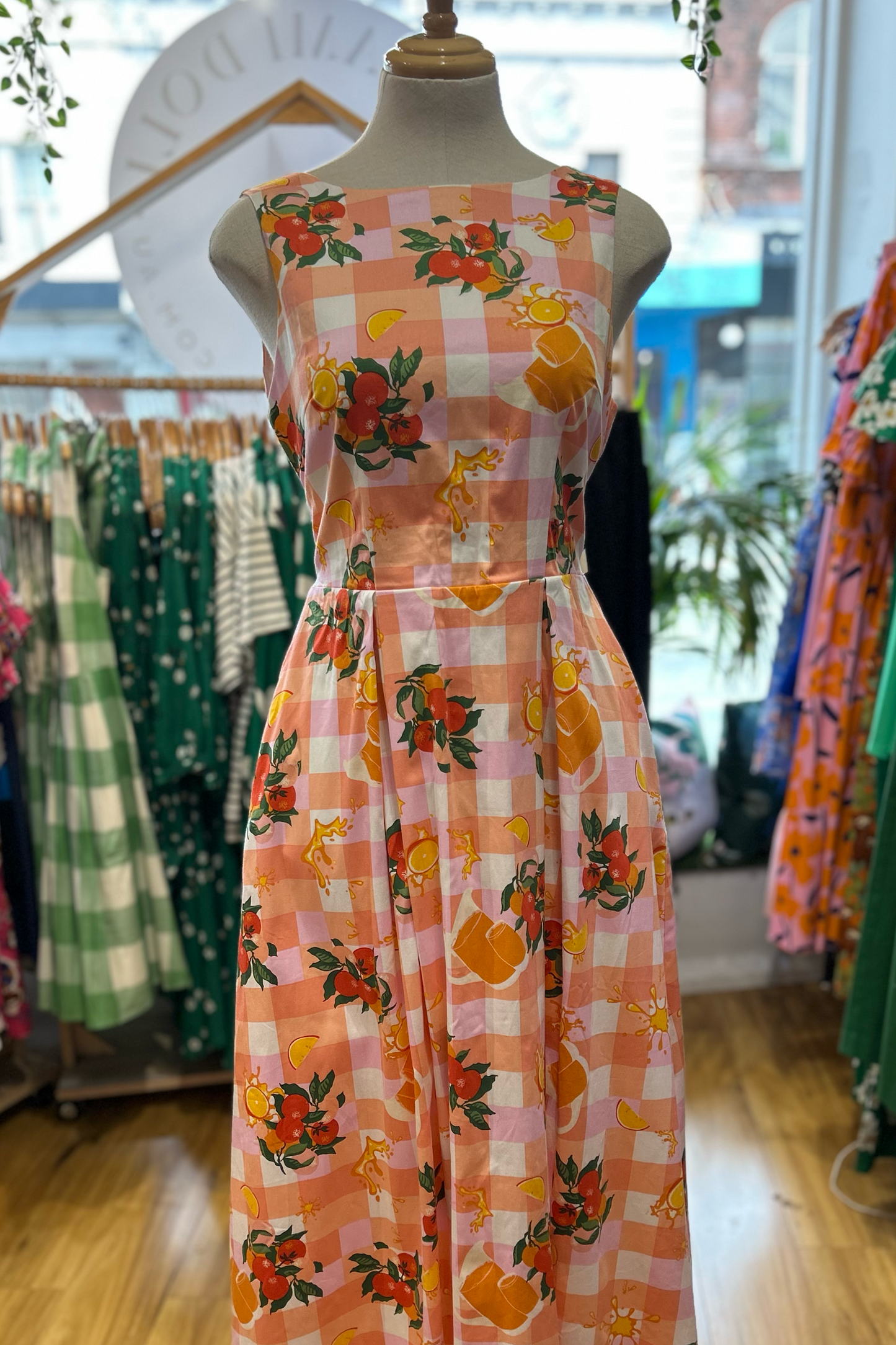Lucy Dress - Orange Juice (size runs larger please size down)