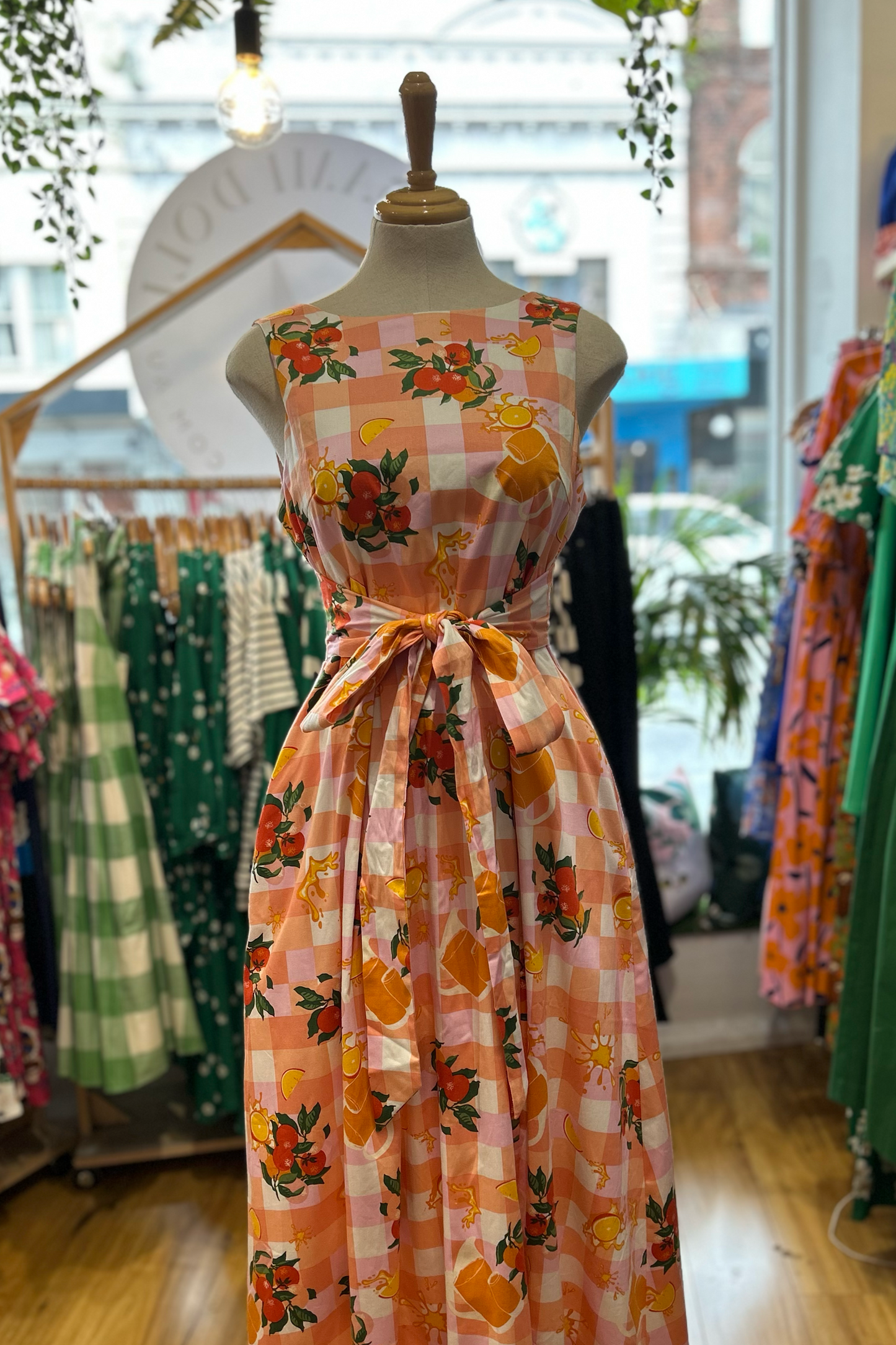 Lucy Dress - Orange Juice (size runs larger please size down)