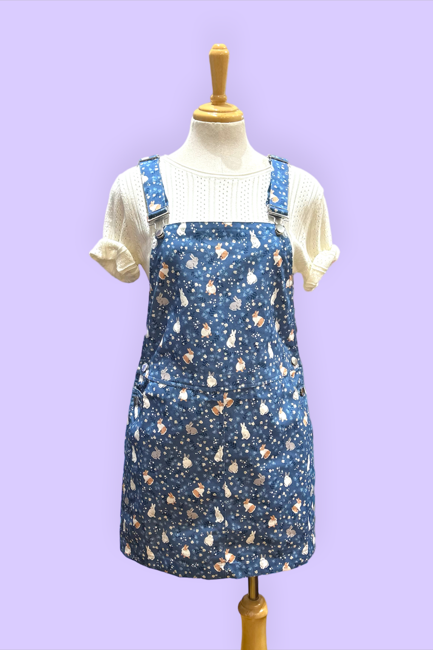 Emily Overall Dress - Bunny
