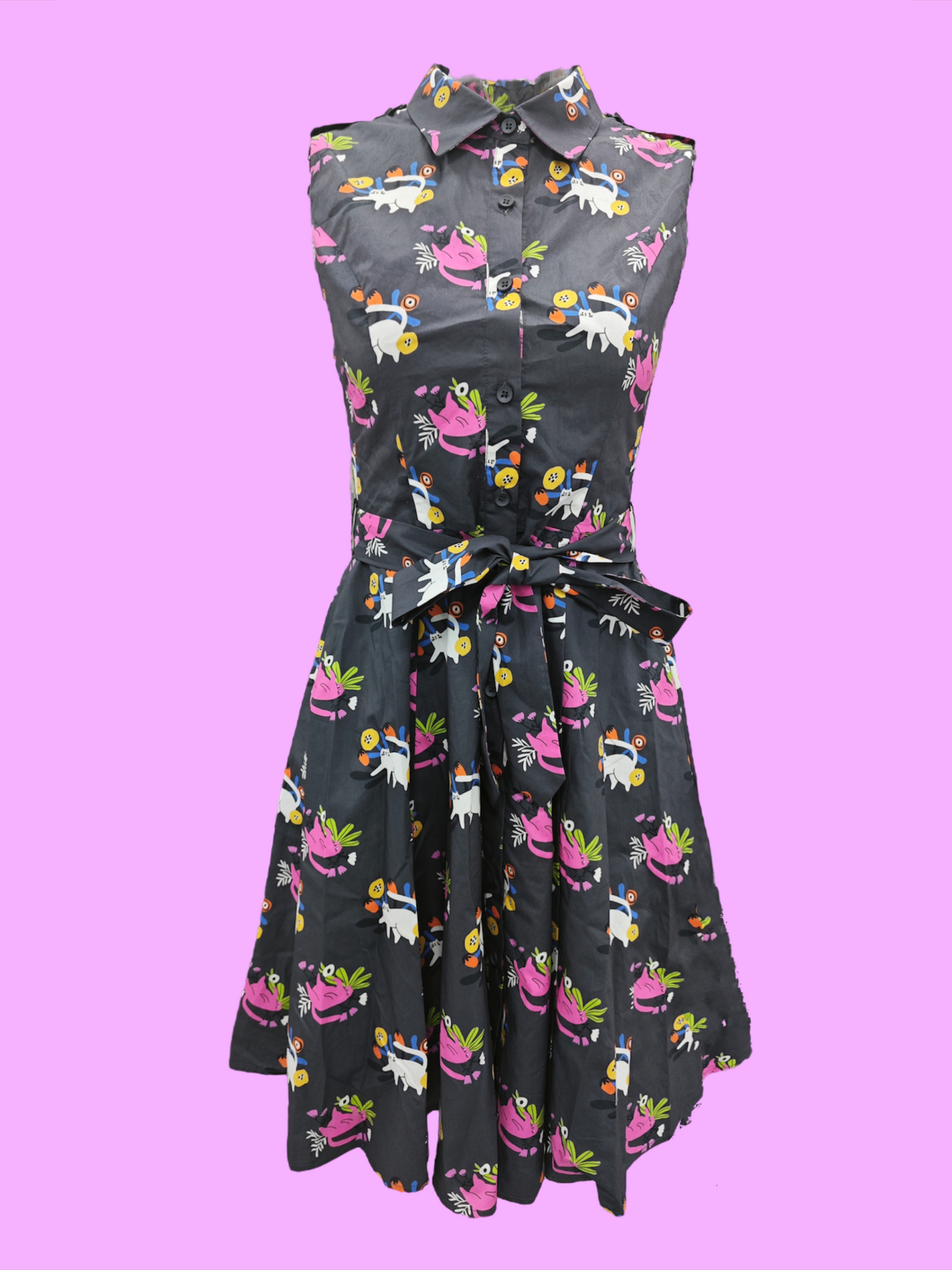 Lighthouse Guest Dress - cat flower