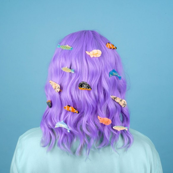 Coucou Suzette Shrimp hair clip