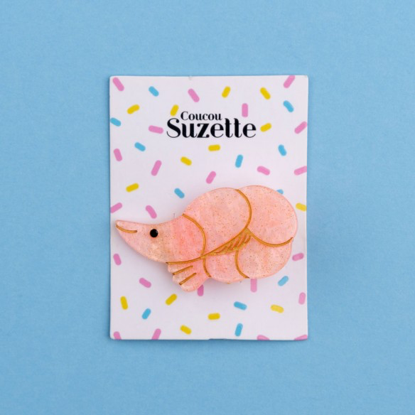 Coucou Suzette Shrimp hair clip
