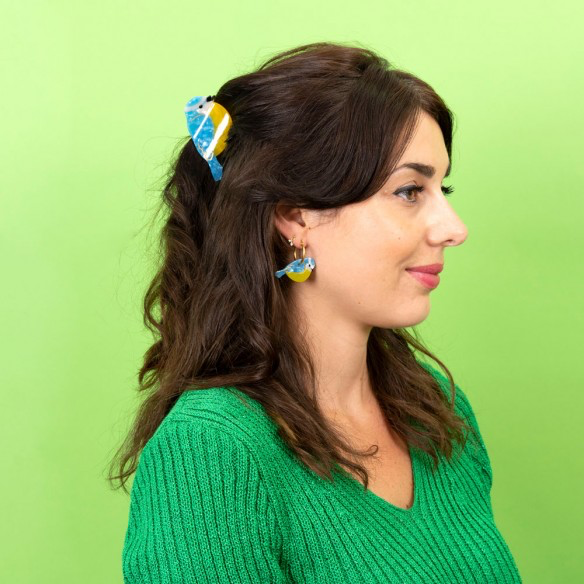 Coucou Suzette Blue Tit Hair Claw