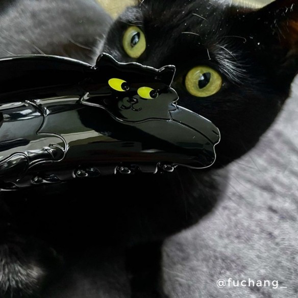 Coucou Suzette Black Cat Hair Claw