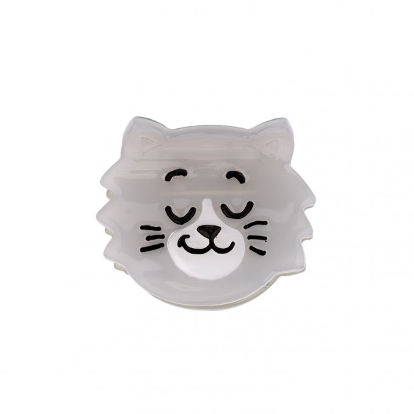 Coucou Suzette Grey Cat mini Hair Claw