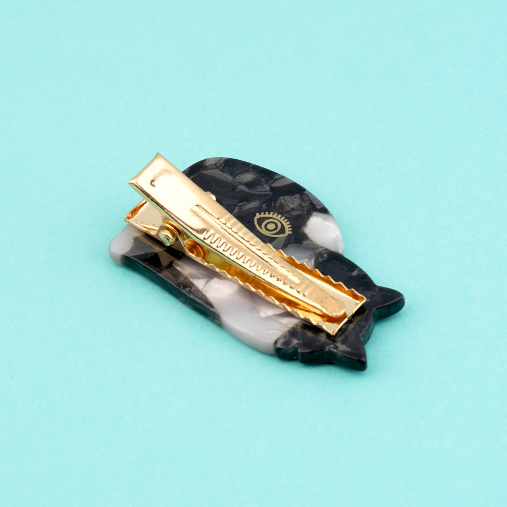 Coucou Suzette Black & White cat hair clip