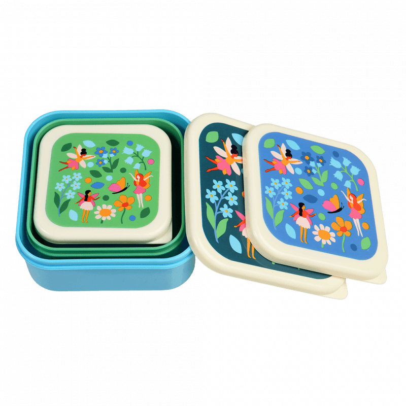 Set of 3 Snack boxes - Fairies in the Garden