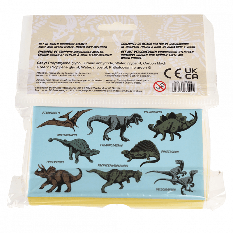 Set Of Mini Stamps -Prehistoric Land