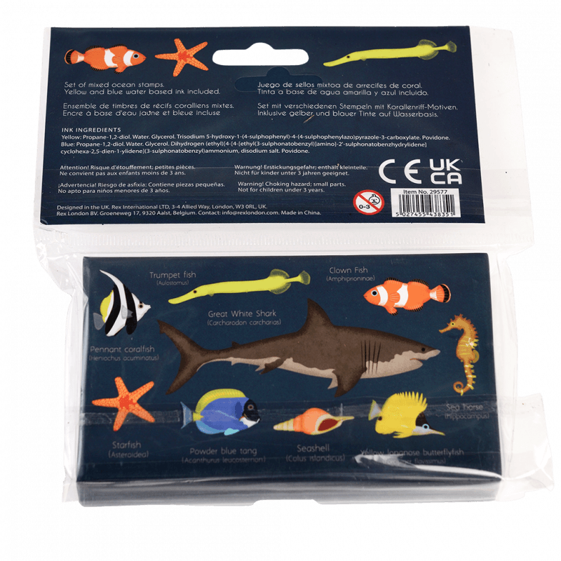 Set Of Mini Stamps -Ocean