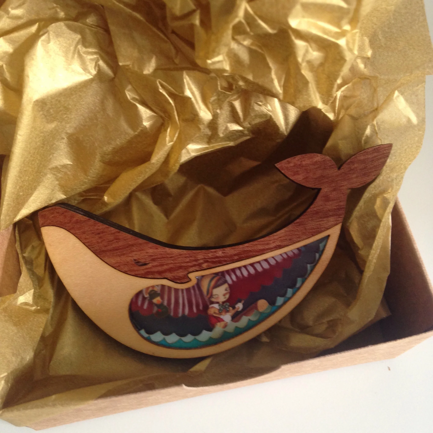 LaliBlue Storybook Wooden Brooches Pinocchio