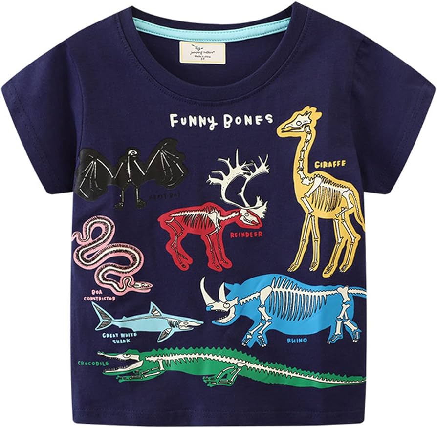 Glow in the dark funny bones tee
