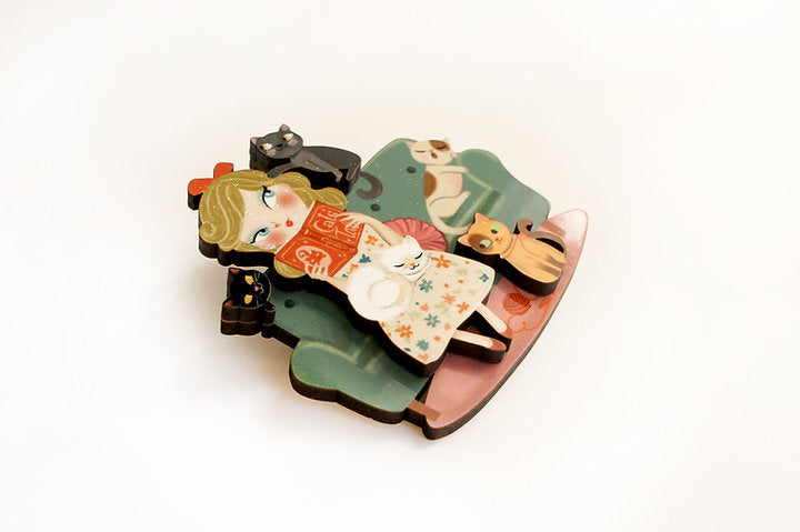 Laliblue Brooch cat lover