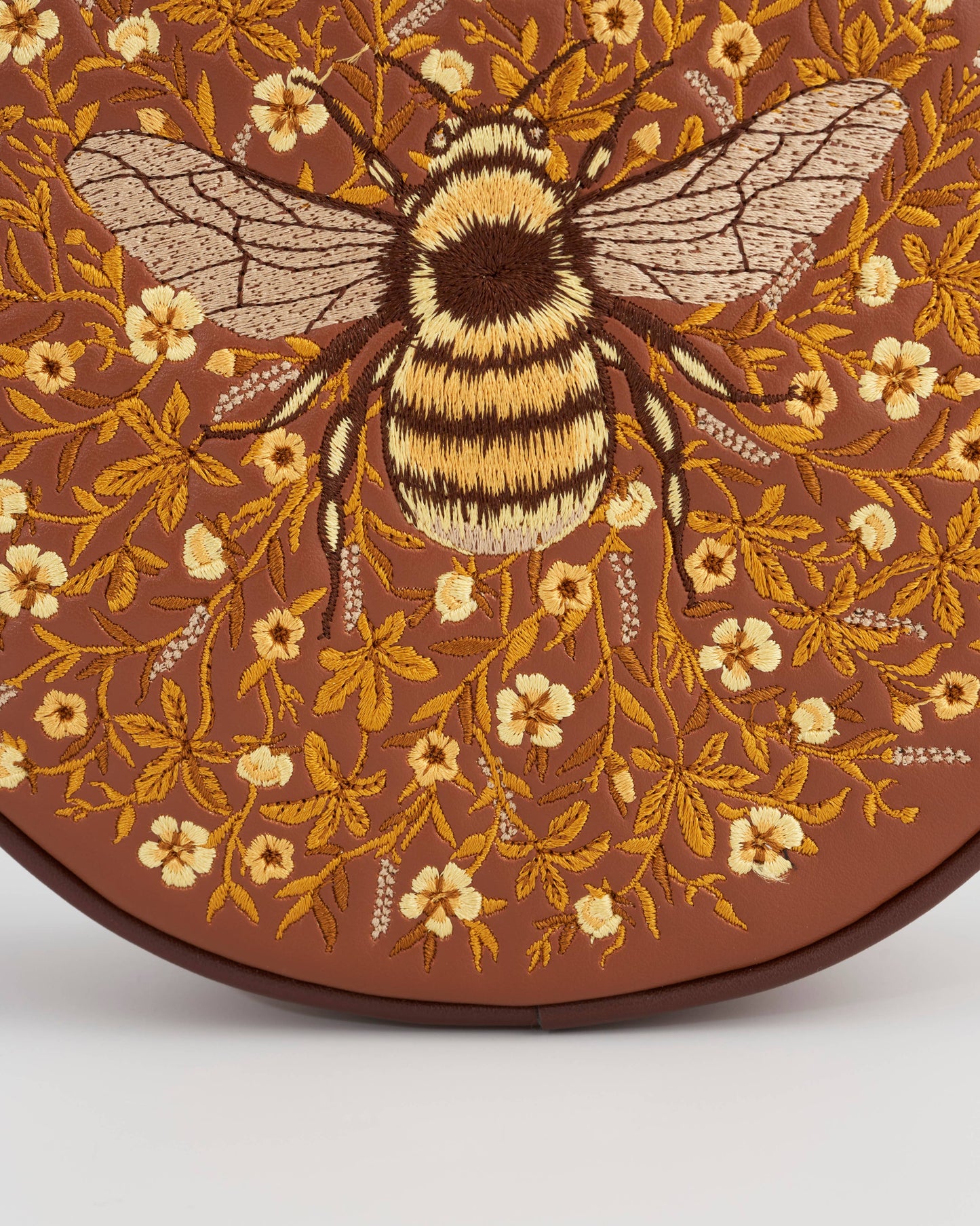 FABLE Bumble Bee Tan Circle Purse