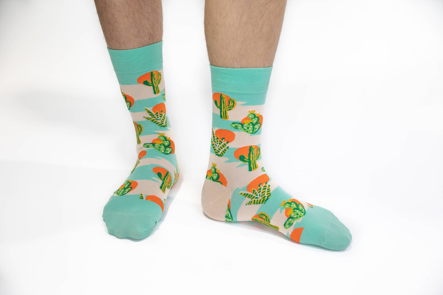 Cactus Sunset - Men's Crew Socks