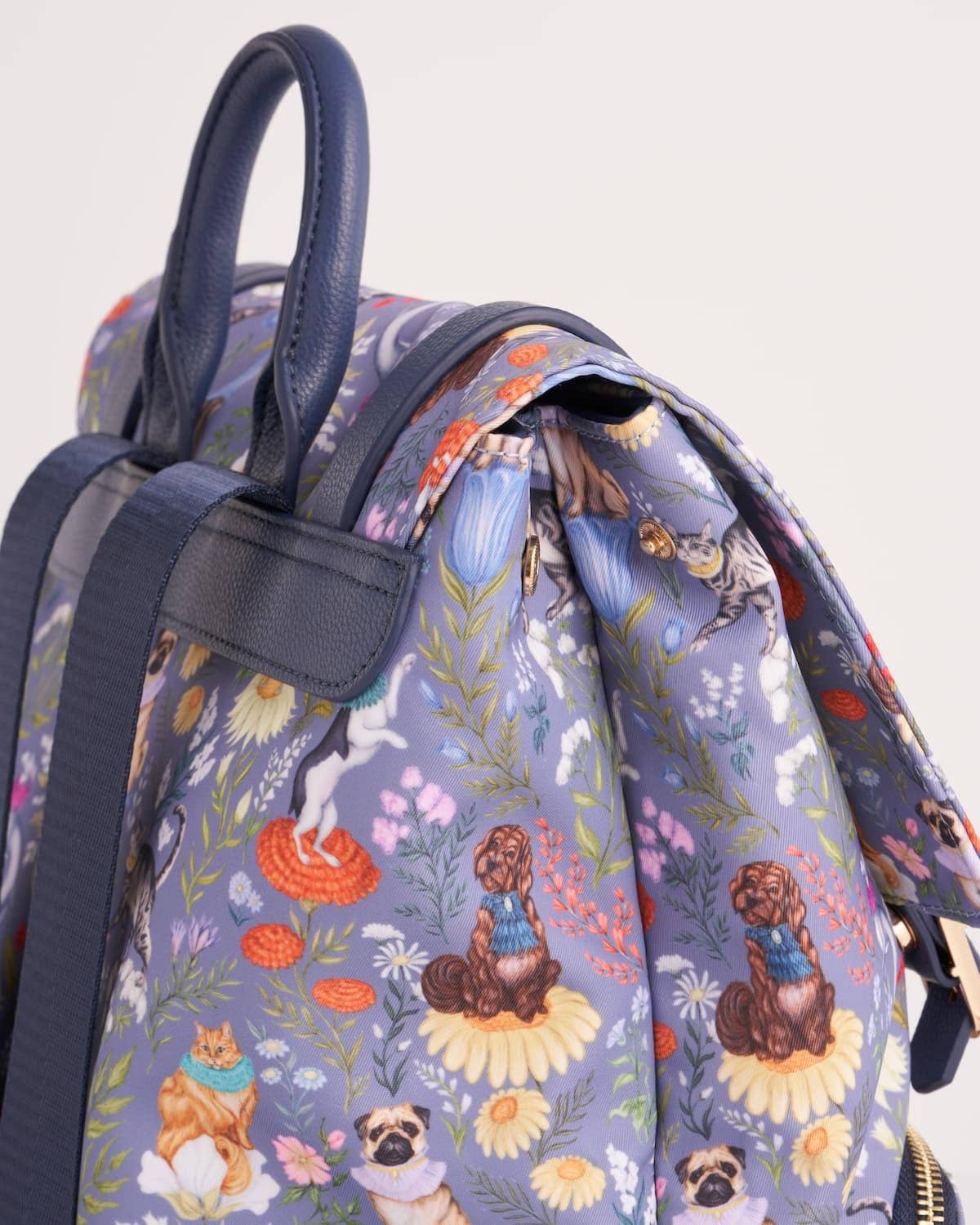 FABLE x Catherine Rowe Pet Portraits Blue Medium Backpack