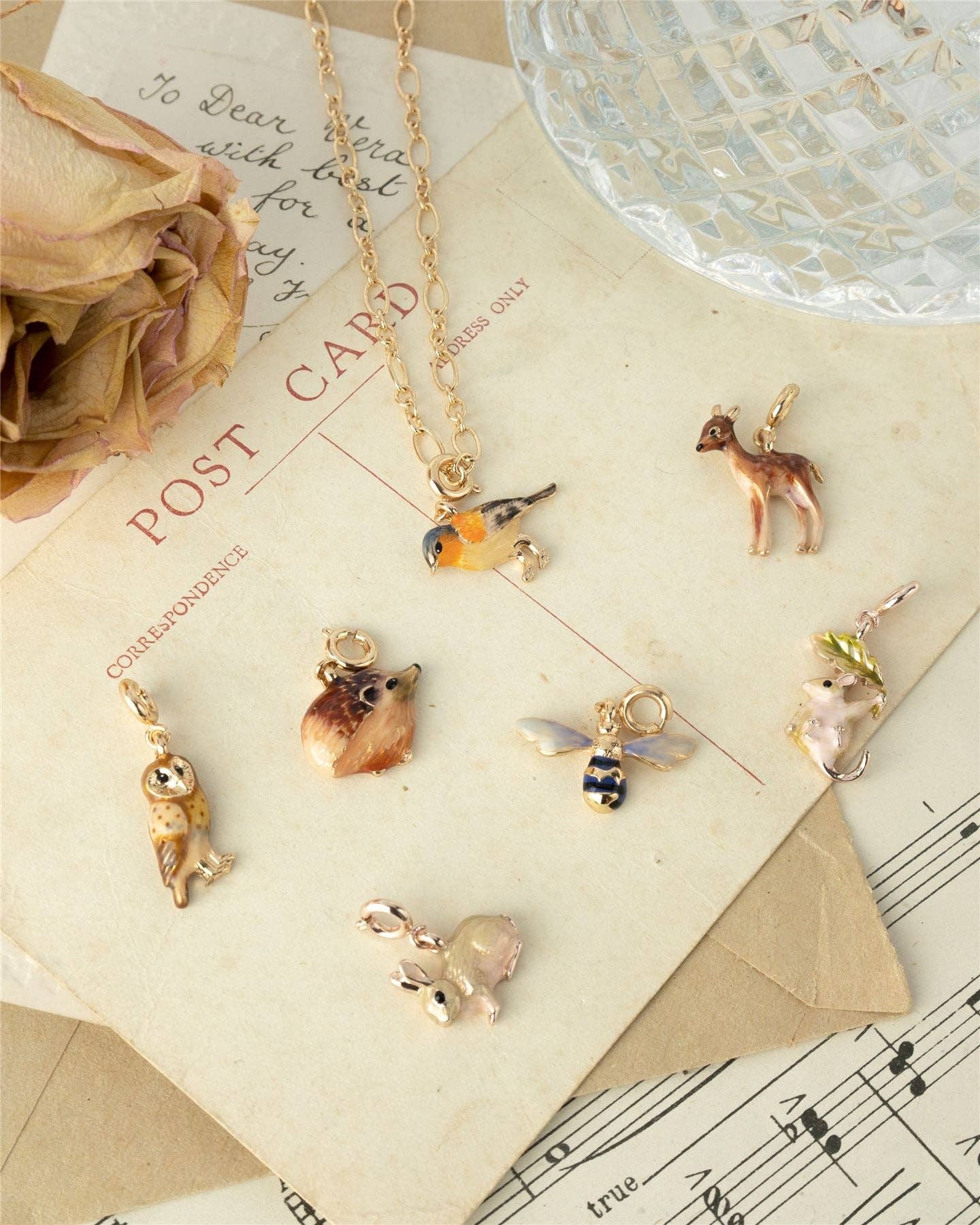 Fable Enamel Blue Tit Charm