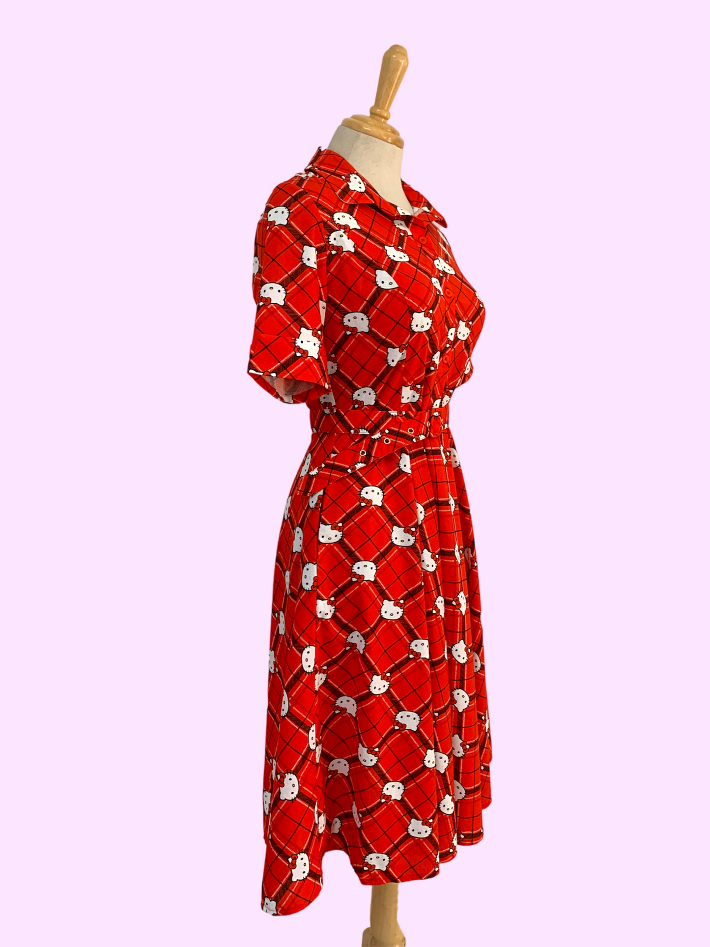 Audrey Dress - Kawaii Kitty (Low in Stock/ size 10,12)
