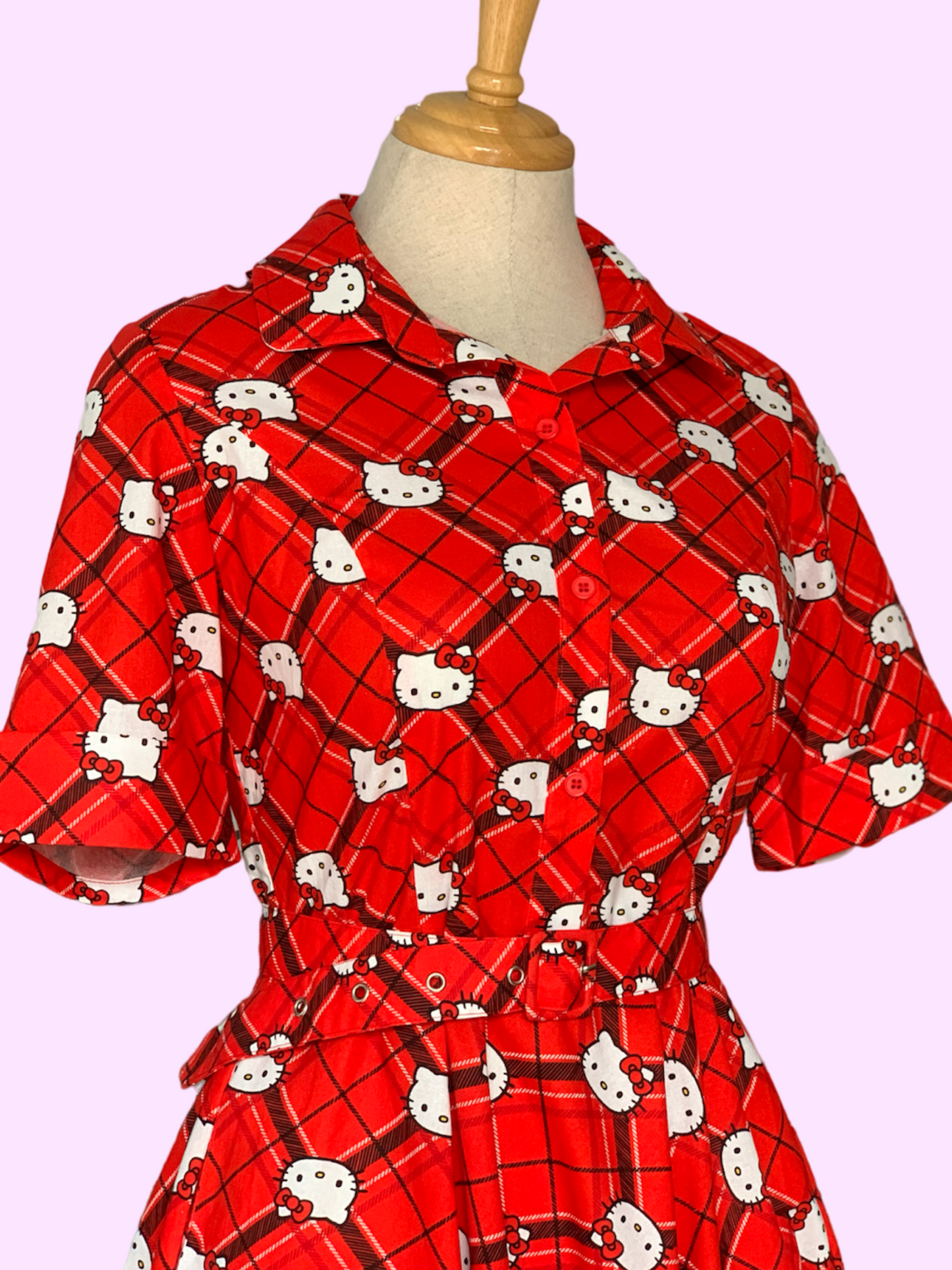 Audrey Dress - Kawaii Kitty (Low in Stock/ size 10,12)