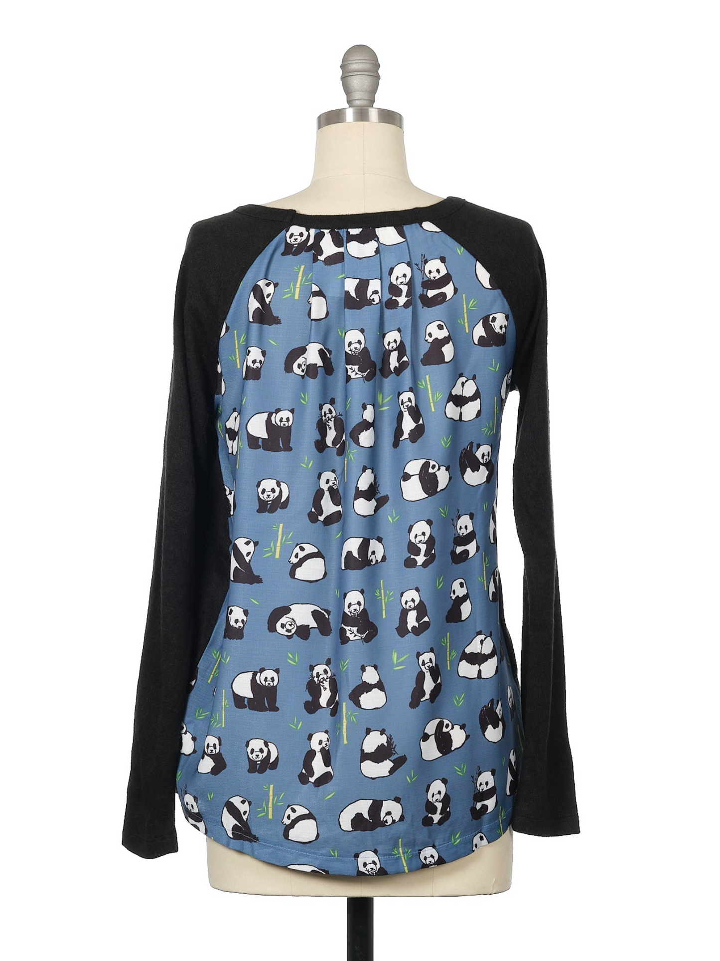 Knit Twofer Top - Panda (Last Size)