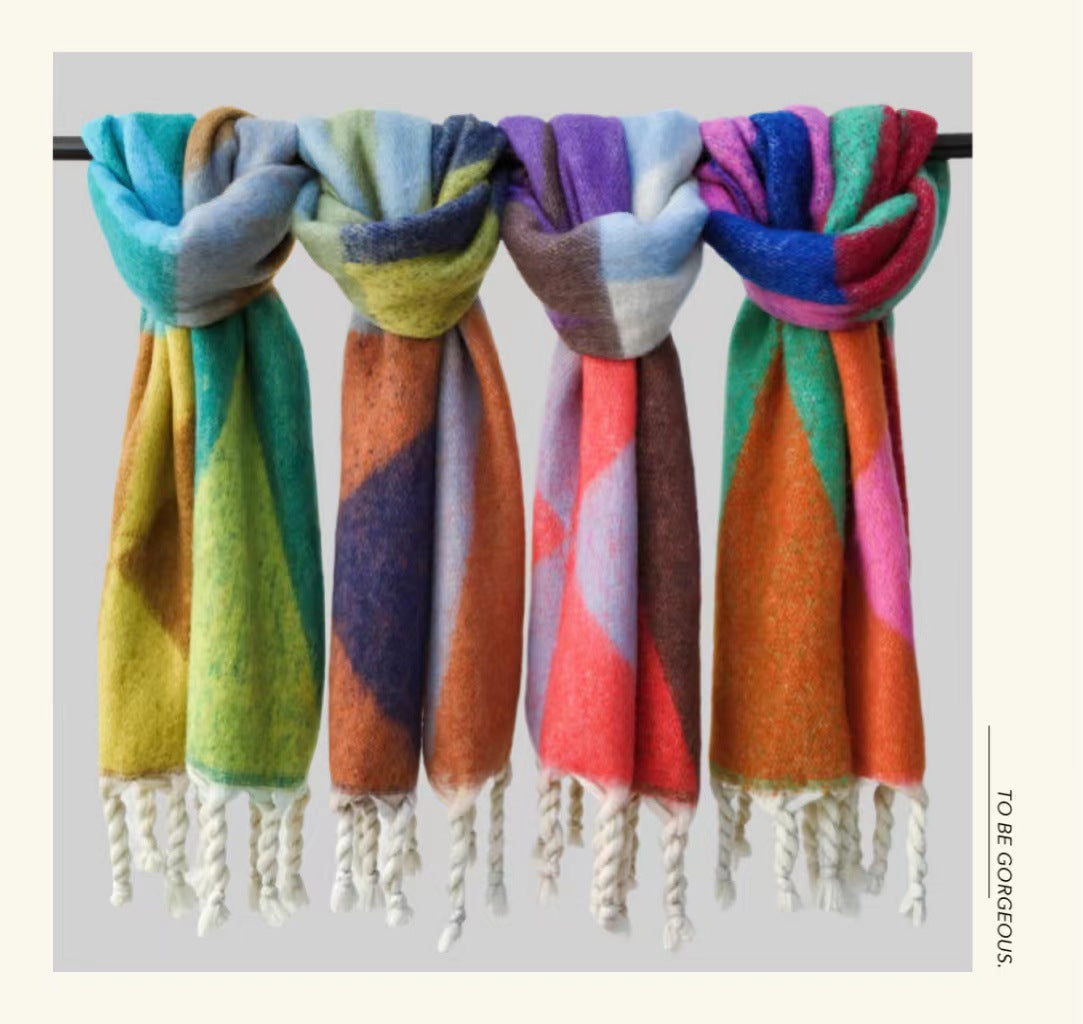 Multi coloured Knit Scarves