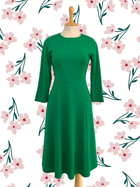 Essential Jersey Dress - Green  (4 Colours Available)