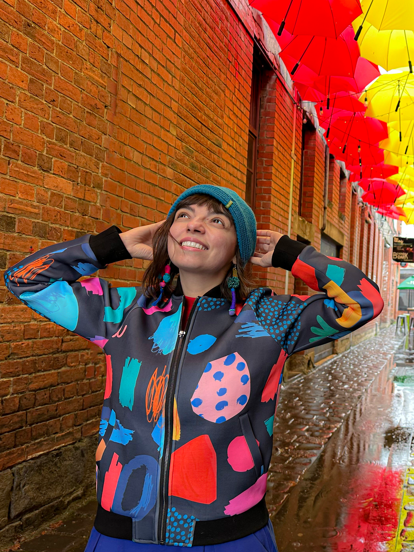 Willow Bomber Jacket - abstract