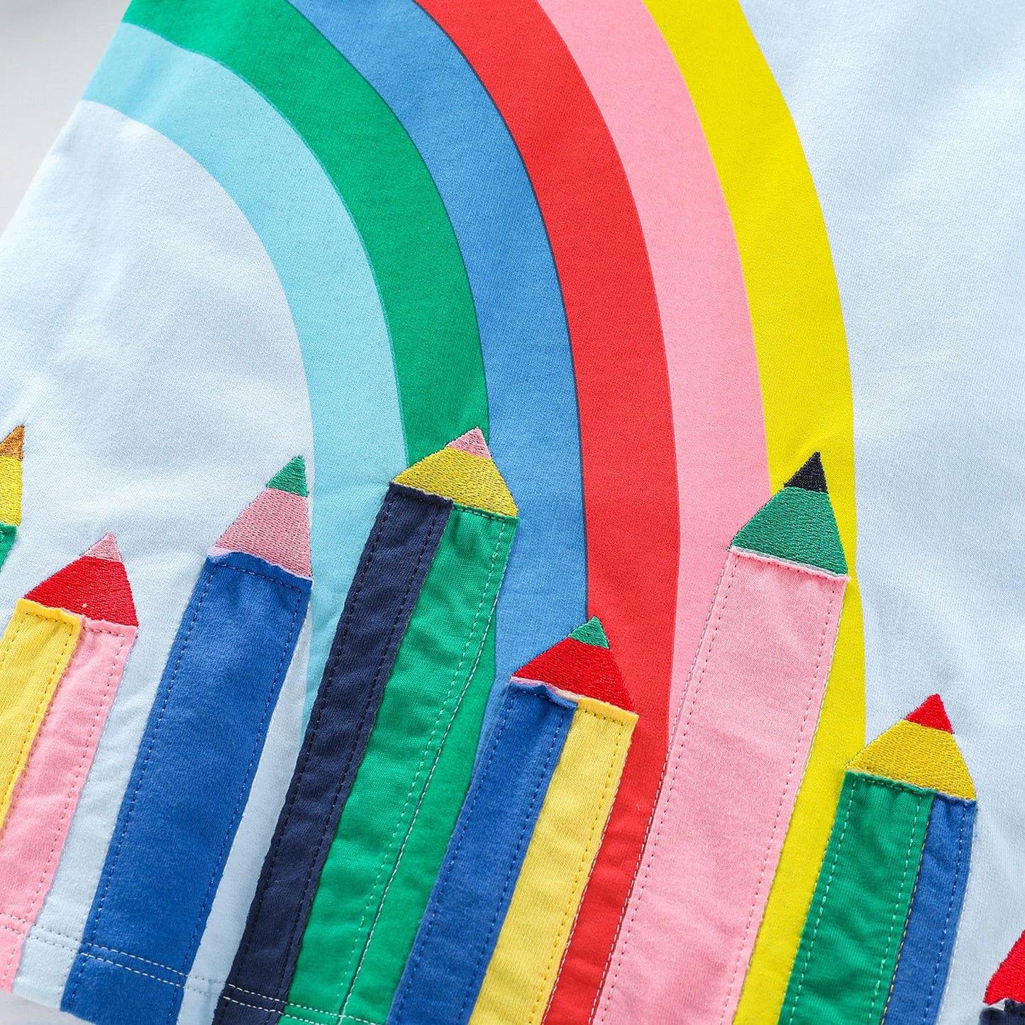 Colour pencils girl dress (Low in Stock/ 4 years old)