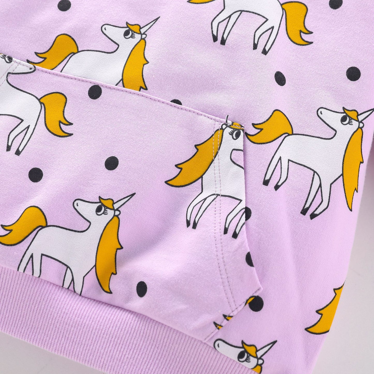 Purple Unicorns polkadot pullover (Low in stock / 2&7 yrs old)